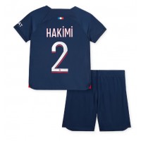 Maglie da calcio Paris Saint-Germain Achraf Hakimi #2 Prima Maglia Bambino 2023-24 Manica Corta (+ Pantaloni corti)